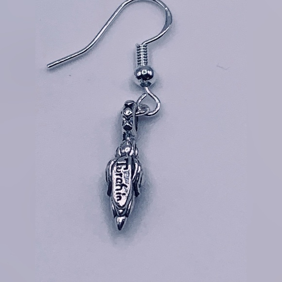 Turchin Lotus Blossom Sterling/Silver Plated French Wire Earrings - Picture 8 of 14